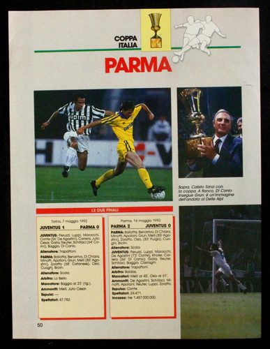 Coppa italia 1991 - italia, 1991-1992