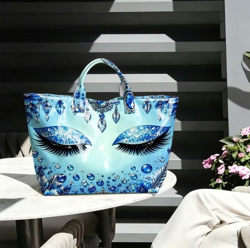 Borsa donna blu glamour