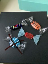 caramella in vetro di Murano colorato.