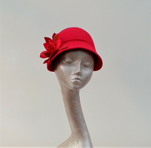 Cappello cloche feltro - cloche,