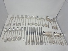 Lot of 53 Wm. Rogers International Beloved (1940) Silverplate Flatware