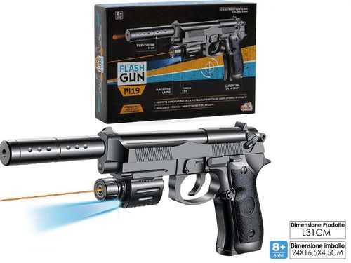Pistola m19 flash gun - flash,