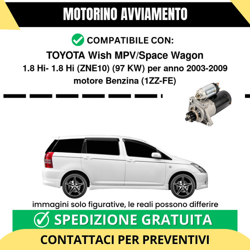 Motorino avviamento toyota - motorino,