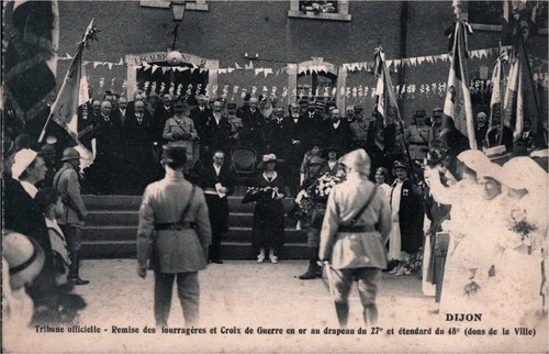 Cpa dijon tribune - dijon,