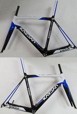 Kardan Carbon Bici Telaio 1250gramm Blu-Bianco L 55cm Con Forcella Neu 420gramm