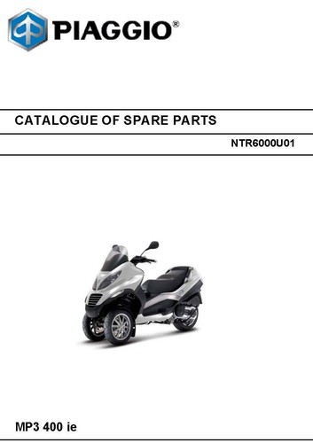 Piaggio vespa parts manual - vespa,
