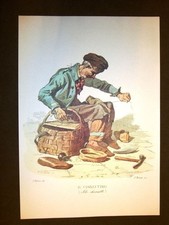 Il ciabattino scarpe Usi e costumi di Napoli Francesco de Bourcard Anastatica