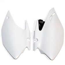UFO FIANCATINE LATERALI TABELLE PORTANUMERO SIDE PANEL YAMAHA WRF 250 2013 2014