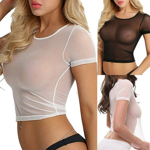 Canotta donna sexy trasparente