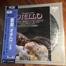 VERDI Otello Karajan Mirella Freni Jon Vickers GLOSSOP Japan 2LD Laserdisc obi