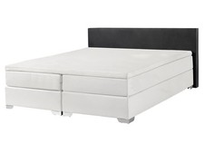 Letto boxspring ecopelle nera - letto,