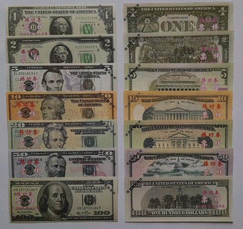Banconote dollaro usa - usa, 7x
