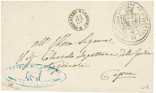 Regno lettera da - v.e.,