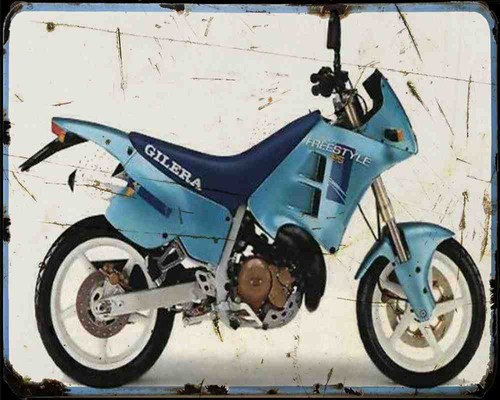 Insegna metallo gilera - metallo,