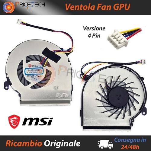 Ventola fan gpu vga msi - gpu, ge62vr