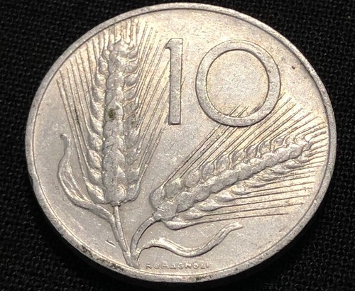 Italy lire 1955 world - 10,