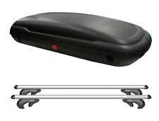 BOX Baule 400 LT. Barre Portatutto auto COMPATIBILE con FIAT Panda III Aircross