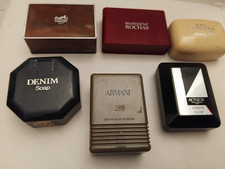 LOTTO 6 PORTA SAPONE ANNI 80/90: ARMANI, HERMES, DIOR, ROCHAS, ACTEUR, DENIM