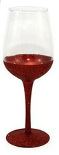 CALICE GLITTER ROSSO INCISIONE PERSONALIZZATA REGALO NATALE/CAPODANNO