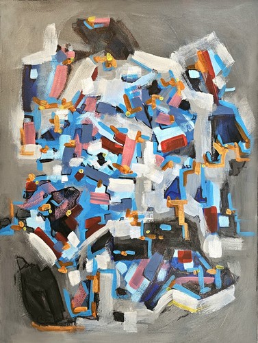 Quadro acrilico astratto