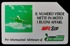 SCHEDA TELEFONICA SIP IL NUMERO VERDE METTE IN MOTO I BUONI AFFARI @ ANNI ' 90 @