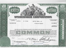 1967 * STUDEBAKER CORPORATION * AZIONE STORICA DELL'AUTO IN AMERICA 