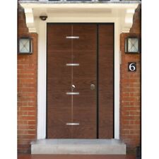 Portone Blindato con Pannello per Esterno Moderno Porta Blindata Doppia Anta