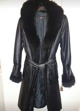 cappotto in pelle con