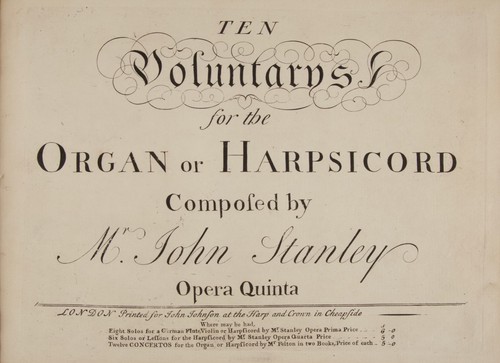 John stanley ten voluntarys - john,