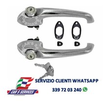 COPPIA MANIGLIE CROMATE CON