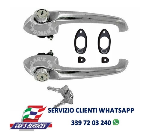 Coppia maniglie cromate - maniglie,