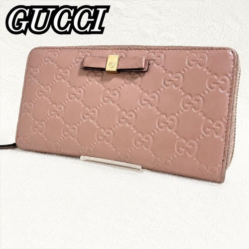 Gucci portafoglio lungo rosa - gucci,