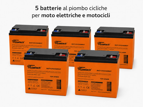 Batterie piombo 12v 24ah uso - 5,