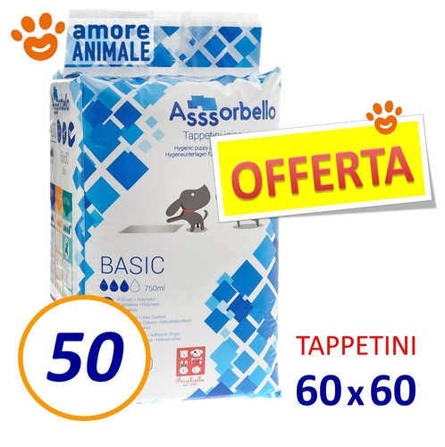 Tappetini assorbello 60x60 - 50,