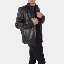 Men's Bazzaro Black Leather