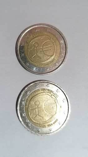 Moneta euro rara con - euro,