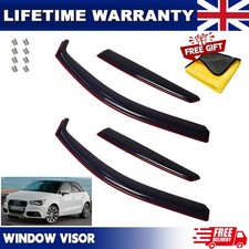 Per Audi A1 S1 MK1 2012-2018 5 Porte Hatchback | Deflettori Aria Antivento Set 4pz Visiere