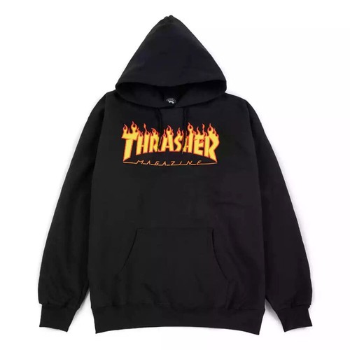 Felpa con cappuccio thrasher - con,