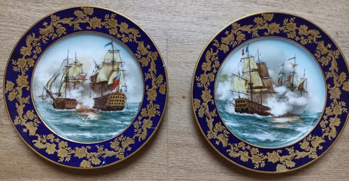 Pair meissen sevres wall - of,