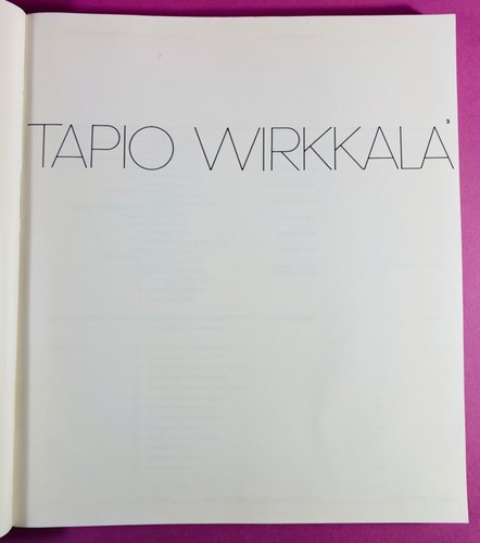 Tapio wirkkala catalogue - wirkkala,
