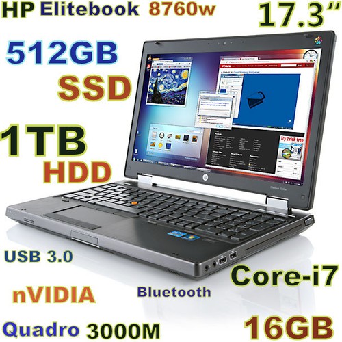 Workstation 8760w 3 - hp, 17.3"