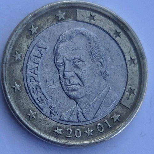 Moneta euro spagna 2001 - moneta,