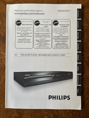 Philips dvdr3576h - philips, dvdr3576h/37