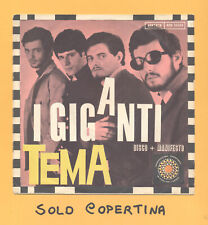 SOLO COPERTINA - 7" - I GIGANTI - Tema - EX ITA
