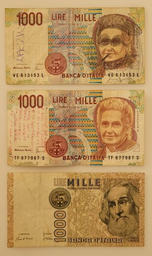Italia tris banconote 1000 - tris,