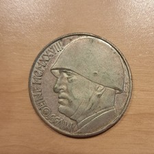 20 Lire Mussolini 1928-1943, COPIA, giorno da leone