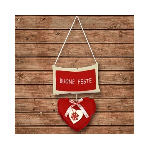 Appendino cuscino con cuore - con, e