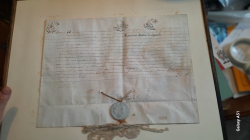 Antico documento bolla - antico,