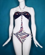 Costume Da Bagno AMAREA Blu A Motivo Taglia 44 IT O 40 FR