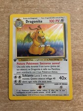 Pokemon Dragonite 4/62 Fossil Holo Prima edizione - set base anno 1999